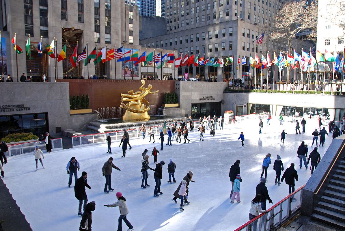New York City Rockefeller Center 02A Skating Rink